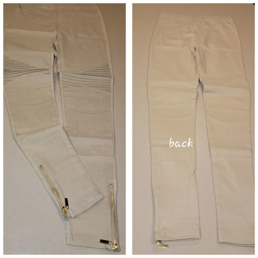 Khaki Motto Jeggings/Leggings - Picture 2 of 15